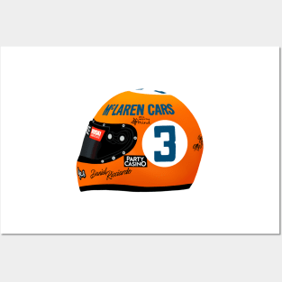 Daniel Ricciardo Monaco Helmet 2021 Posters and Art